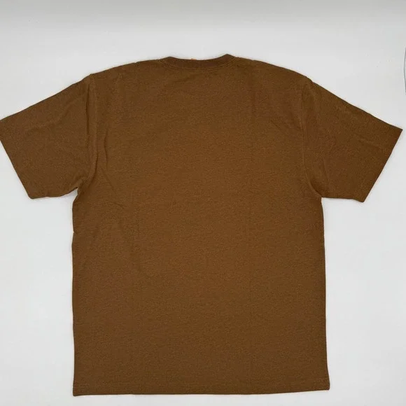 Carhartt Mens Loose Fit Midweight Short Sleeve Pocket T Shirt Brown Size M - Picture 3 of 3